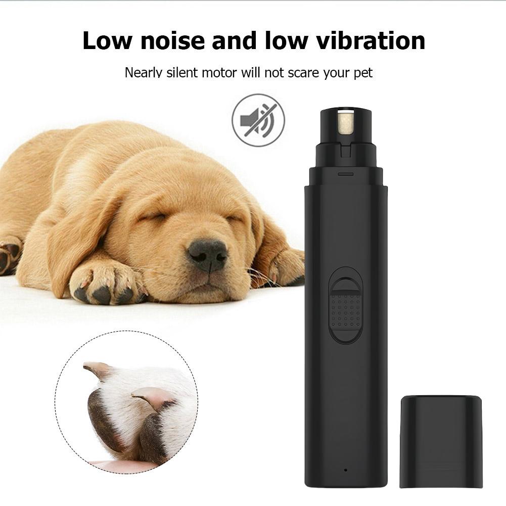 Electric Pet Nail Grinder Painless Paws Grooming and Smoothing Cat Nail Grinder Rechargeable for Small Medium Large Dogs Cats