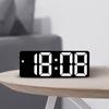 Большой светодиодный дисплей цифровой будильник с датой и температурой дисплей прикроватные часы для спальни офиса DC5V работает