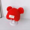 Girls' Winter Wool Hat - Plush, Warm, Cute Knitted Hat for Babies.