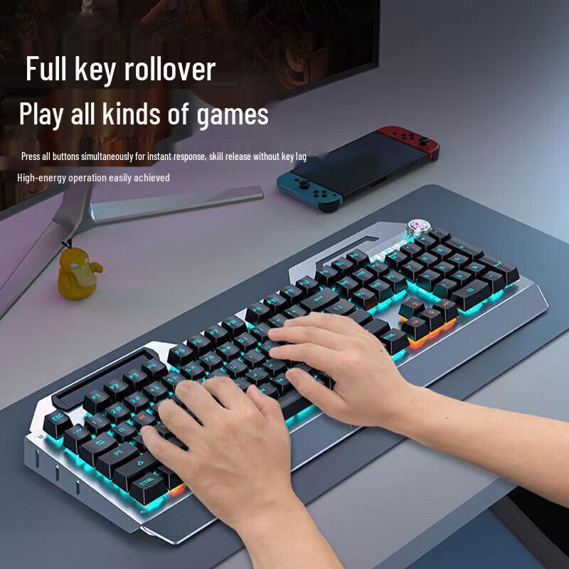 Проводная RGB механическая игровая и офисная клавиатура Forerunner TK900