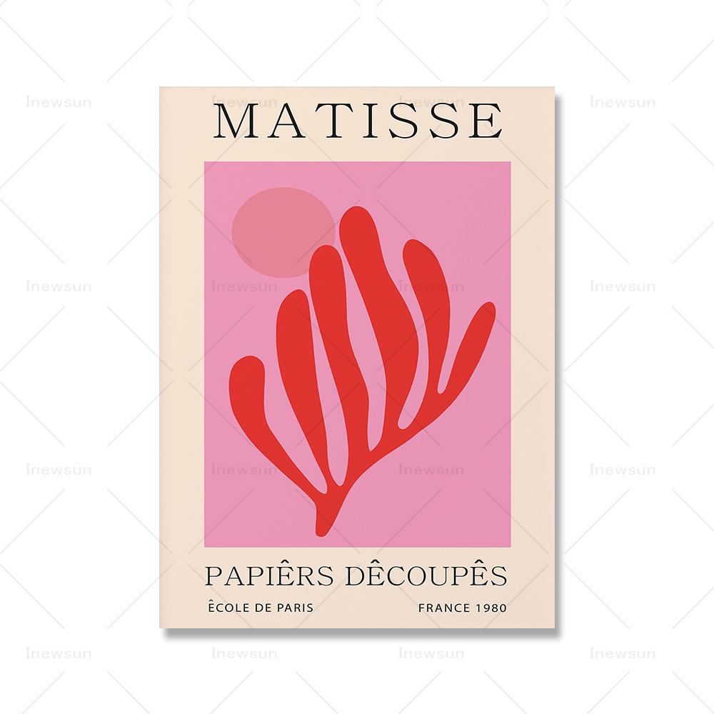 Постер выставки принтов «Цветочный рынок» Матисс Яёи Кусама Абстрактное настенное искусство Холст Живопись Скандинавский декор для гостиной Картины