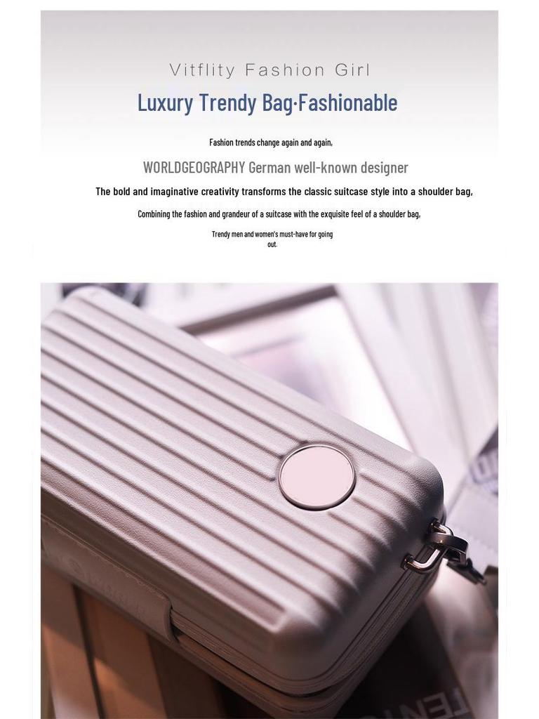 Многофункциональный органайзер для макияжа с жестким корпусом, сумка-кроссбоди, мини-сумка - Легкий, износостойкий, портативный модный клатч