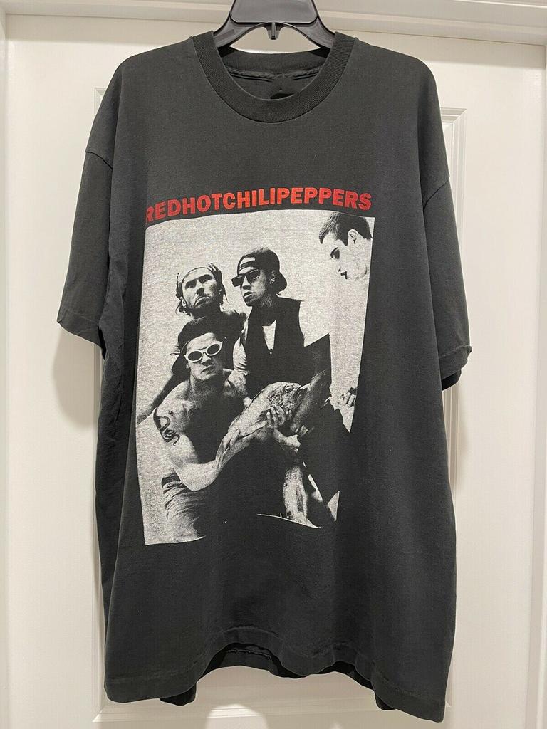 Vintage Red Hot Chili Peppers Shirt 1990s Black Unisex Men Size S-5XL LI767