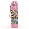 1PC Overall Baby Bunny 750ml Color Plastic Sports Water Bottle Leakproof Flip Straw Lid Suitable for Sports Office Home Use