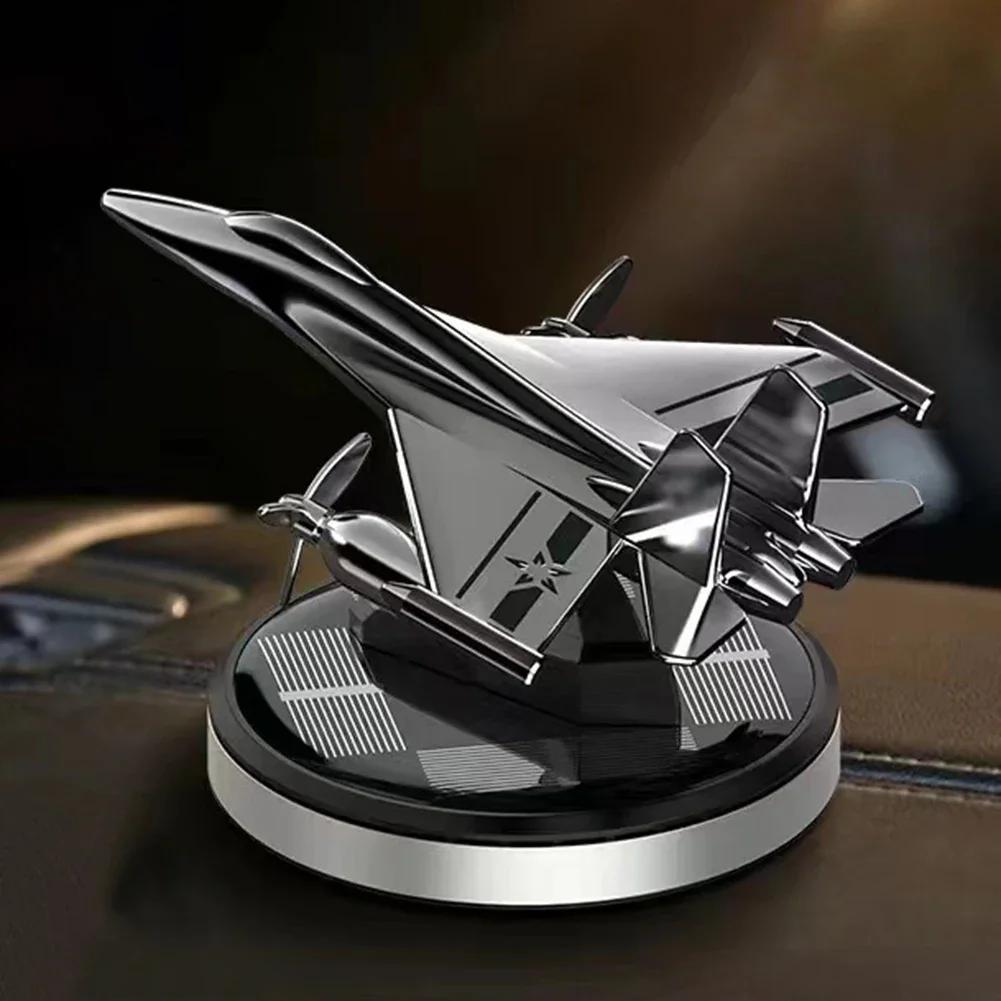 Car Air Freshener Solar Propeller Fighter Aromatherapy Car Interior Decoration Accessories Car Rotating Aromatherapy Perfume