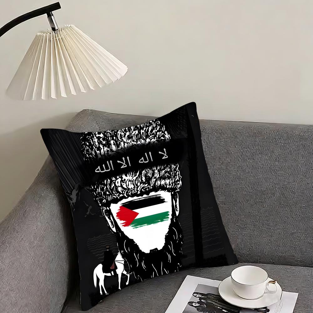 Chechen National Flag Cushion Cover Reversible Plush Pillow Cover – For car, sofa, bedroom, perfect as a gift.