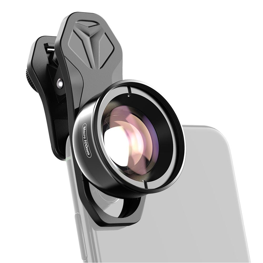 APEXEL APL-HB100mm Universal Smartphone Macro Lens 4K HD Phone Camera Lens No Distortion Blurry
