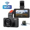 HD Dashcam Wireless WiFi соединяет передний и задний двойной объектив с задним видео черного ящика автомобиля, автомобильный видеорегистратор, автомобильная камера наблюдения