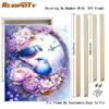 Frame Painting By Numbers For Adults Beginner Kits Birds And Flowers Picture With Numbers For Home Artwork 40x50cm