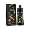500ml Natural Herbal Instant Black Hair Dye Shampoo For White Hair Coloring