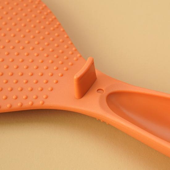 Rice Shovel Multifunctional Non-Stick Long Handle Plastic Spoon with Bump Design Tableware Food Grade Standing