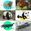 Игровой набор «Сафари-животные» Mini Tudou из 12 фигурок с большим игровым ковриком 145x98 см, Реалистичные фигурки диких животных джунглей, Включает слона,