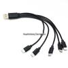 Универсальный USB-кабель для зарядки 5-в-1 - 20 см Micro-кабель для передачи данных для портативных аккумуляторов и моделей самолетов