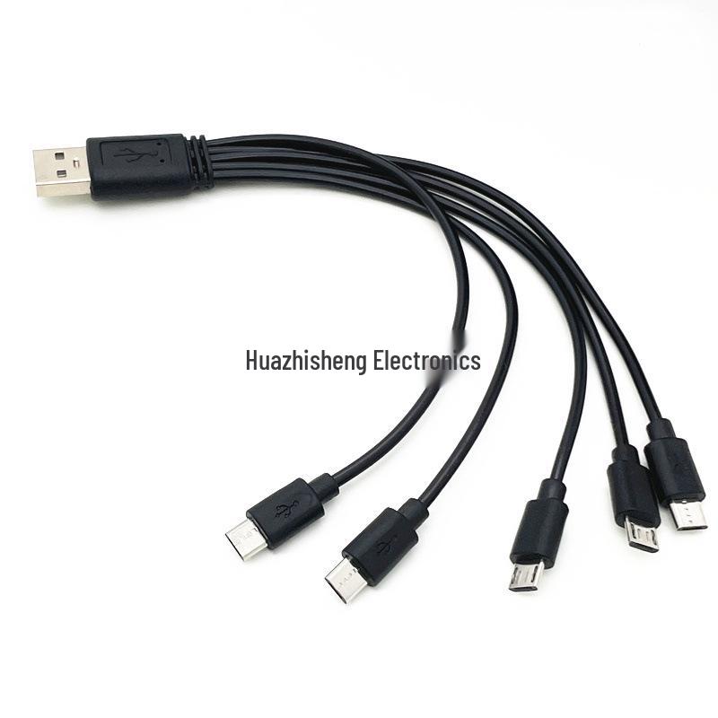 Универсальный USB-кабель для зарядки 5-в-1 - 20 см Micro-кабель для передачи данных для портативных аккумуляторов и моделей самолетов