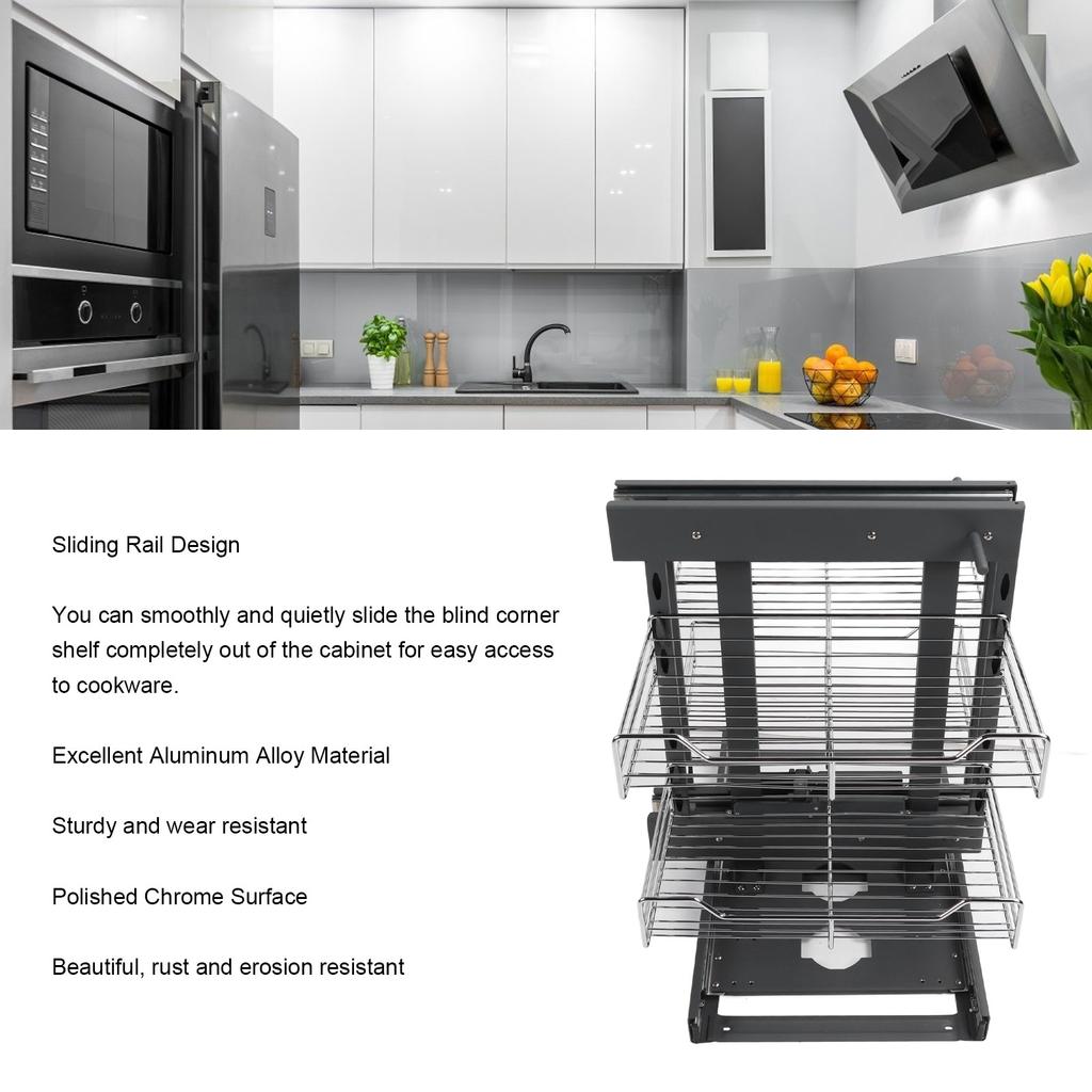 Выдвижной угловой органайзер 800 мм, выдвижной кухонный шкаф, органайзер для приправ