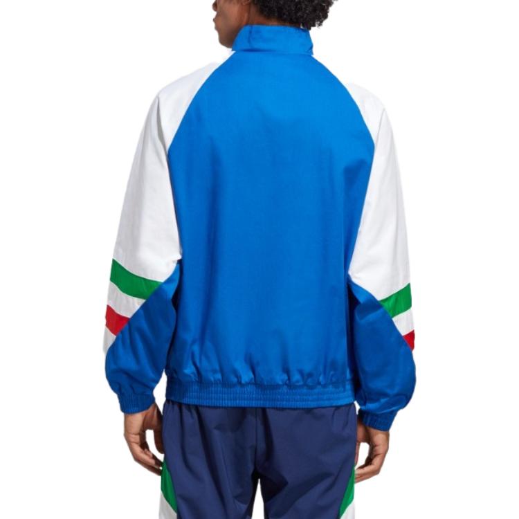 adidas Повседневный пуловер с воротником-стойкой, мужские топы, королевский синий HT2188