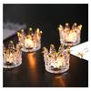 Vintage glass ashtray, living room decoration, mini storage items, photo props, crown candle holder ornaments