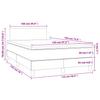 Box Spring Bed with Mattress Black 120 x 190 cm Fabric