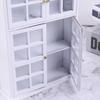 1/12 Dollhouse Miniature Furniture White Kitchen Dining Cabinet Display Shelf