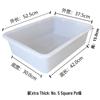 Прямоугольный пластиковый контейнер для хранения Hongqisheng Extra Thick