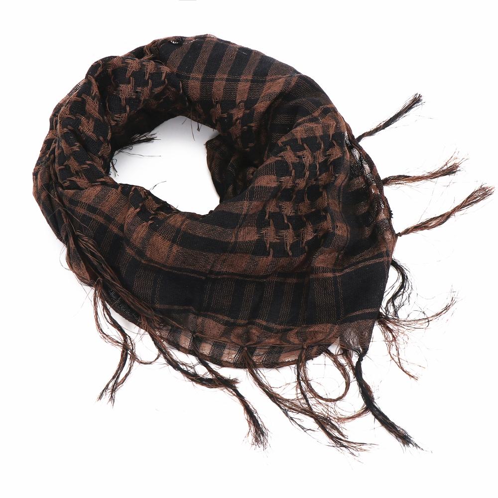 Outdoor Ultrathin Tactical Scarf Lightweight Hiking Arab Desert Headscarf Unisex Military Shawl Keep Warm Plaid Bandana Scarf