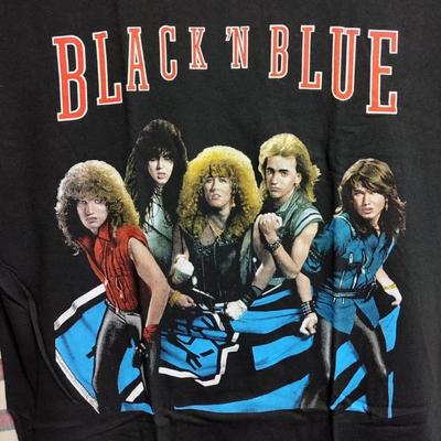 BLACK'N BLUE BLACK'N BLUE 1984 Футболка с коротким рукавом черная все размеры от S до 5XL AH1170