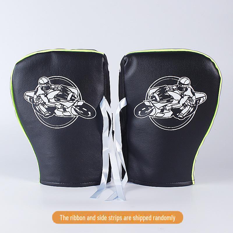 Плюс бархатные ветрозащитные водонепроницаемые зимние перчатки для мотоциклистов - теплая, плотная защита рук для езды на открытом воздухе