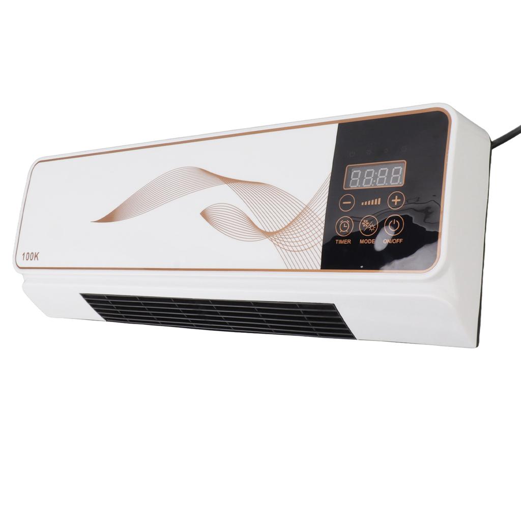 Электрический тепловентилятор ABS PP настенный мини-отопительный агрегат с естественным ветром и дистанционным управлением для