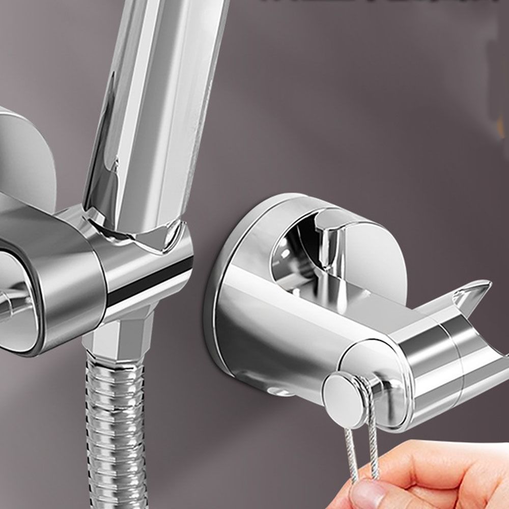 Регулируемый на 360° держатель для душевой лейки на присоске с крючком, фиксированное основание для душа, дом