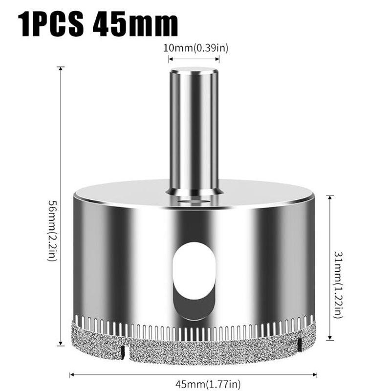 Алмазный перфоратор Интегрированное стальное сверло для стекла Плитка Стена Мрамор Перфоратор Гальваническое сверло Открывалка для стеклянных отверстий