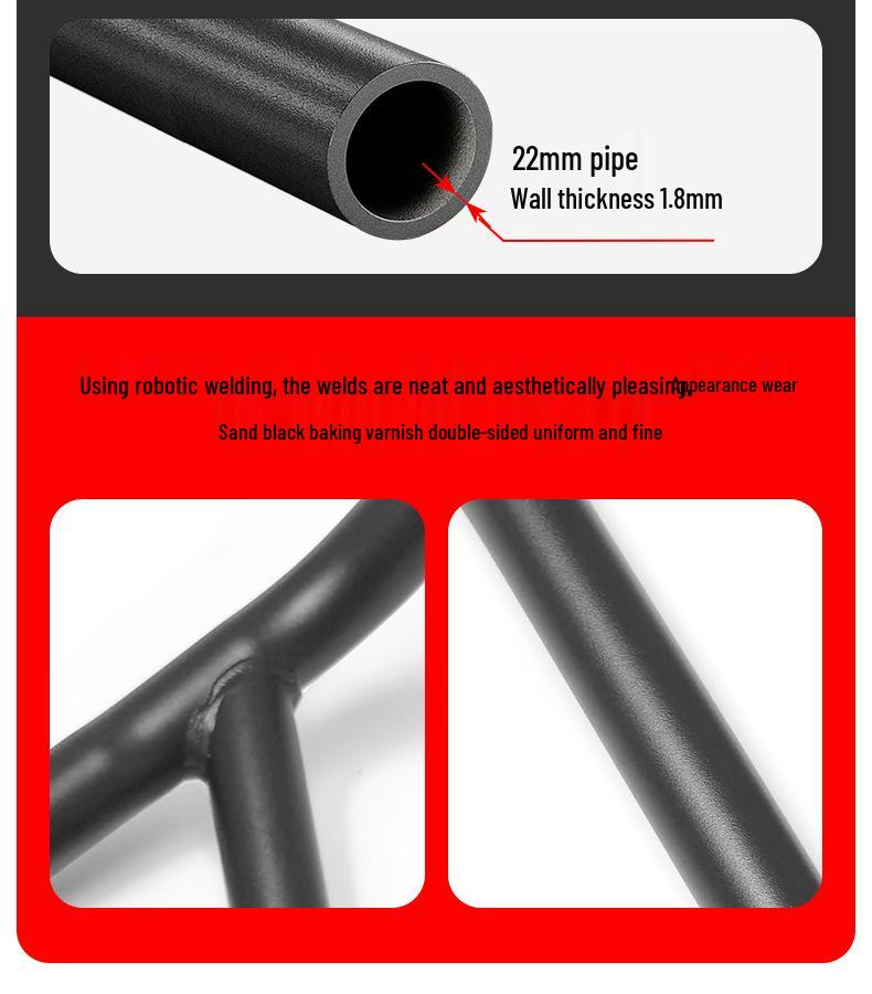 Sym DRG150 Front Bumper and Exhaust Guard: Scooter Protection Bar with Modified Accessories