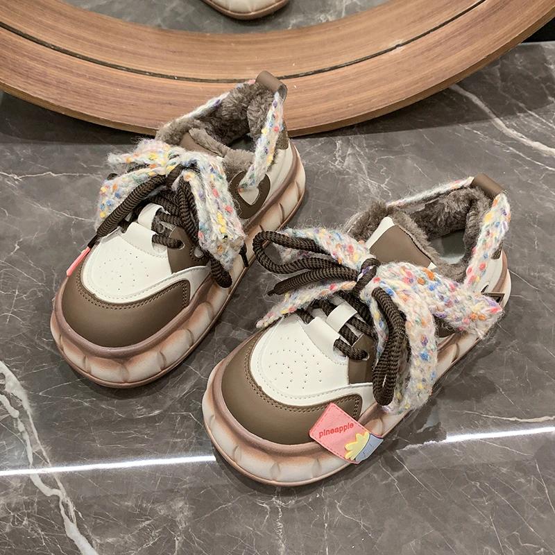 Модные толстые кроссовки в стиле бисквитного торта, новые трендовые цветные кроссовки, студенческие, корейские, универсальные, на плоской подошве, женские, эстетичные, кавайные кроссовки