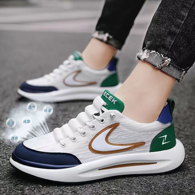 Мужская обувь 2025 лето новая спортивная и повседневная обувь мягкая подошва мягкая поверхность дышащая для бега модный тренд студенческая обувь