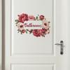 Fun-f303 Цветочная ванная комната Слоган Домашнее украшение Декоративная настенная наклейка