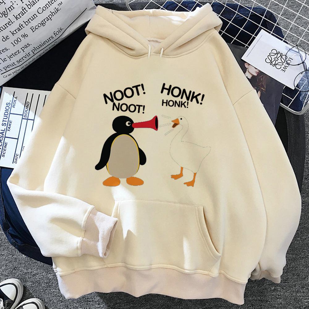 Толстовки Pingu женские винтажные харадзюку Флис японские свитшоты