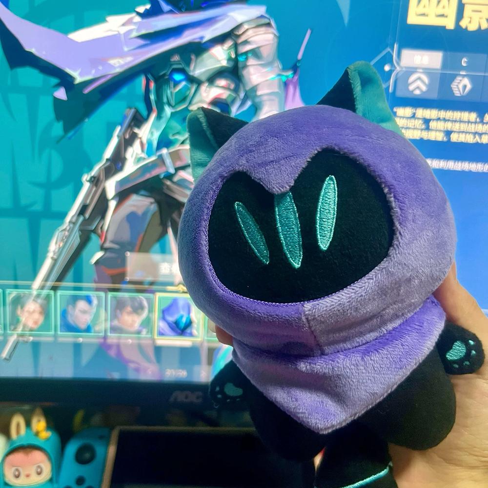 Игра VALORANT Омен Косплей Брелок Милый Мультяшный Плюшевая Набитая Хлопковая Кукла Брелок Рюкзак Хэллоуин Украшение