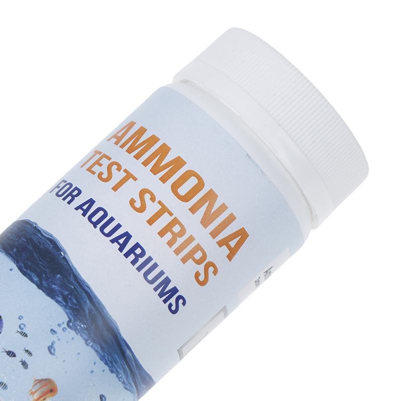 50 шт./бутылка полоски для быстрого определения качества воды на аммиачный азот, набор полосок для быстрого определения качества воды для благополучия аквариума