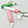 Cotton Swab Storage Box with Cover Storage Holder Keychain for Makeup Ear Cleaning