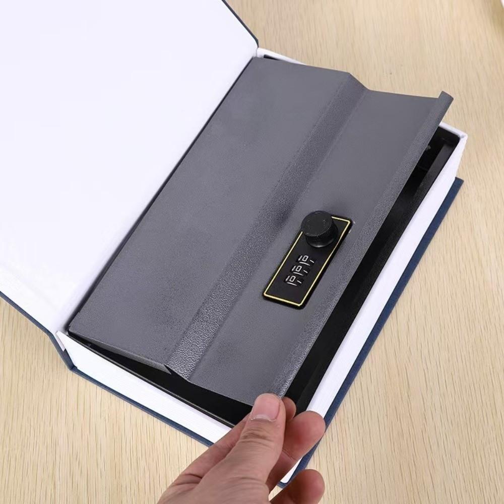 Hollow Book Piggy Bank with Lock Simulation Security Safe Lock Book Money Box  Valuables Storage