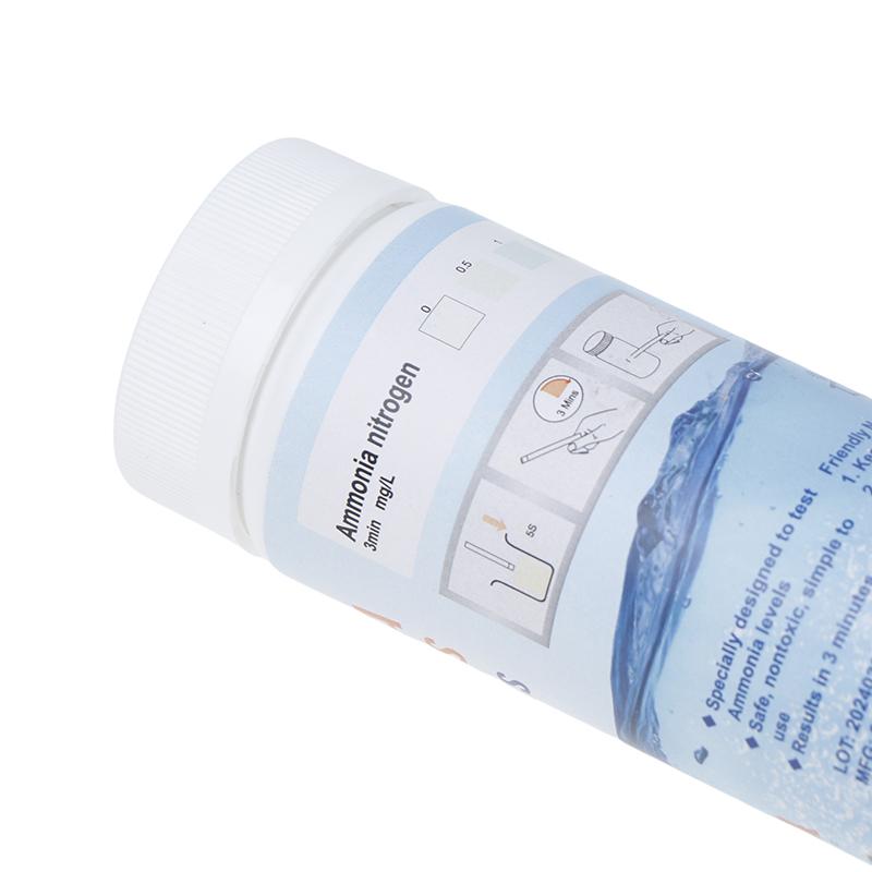 50 шт./бутылка полоски для быстрого определения качества воды на аммиачный азот, набор полосок для быстрого определения качества воды для благополучия аквариума
