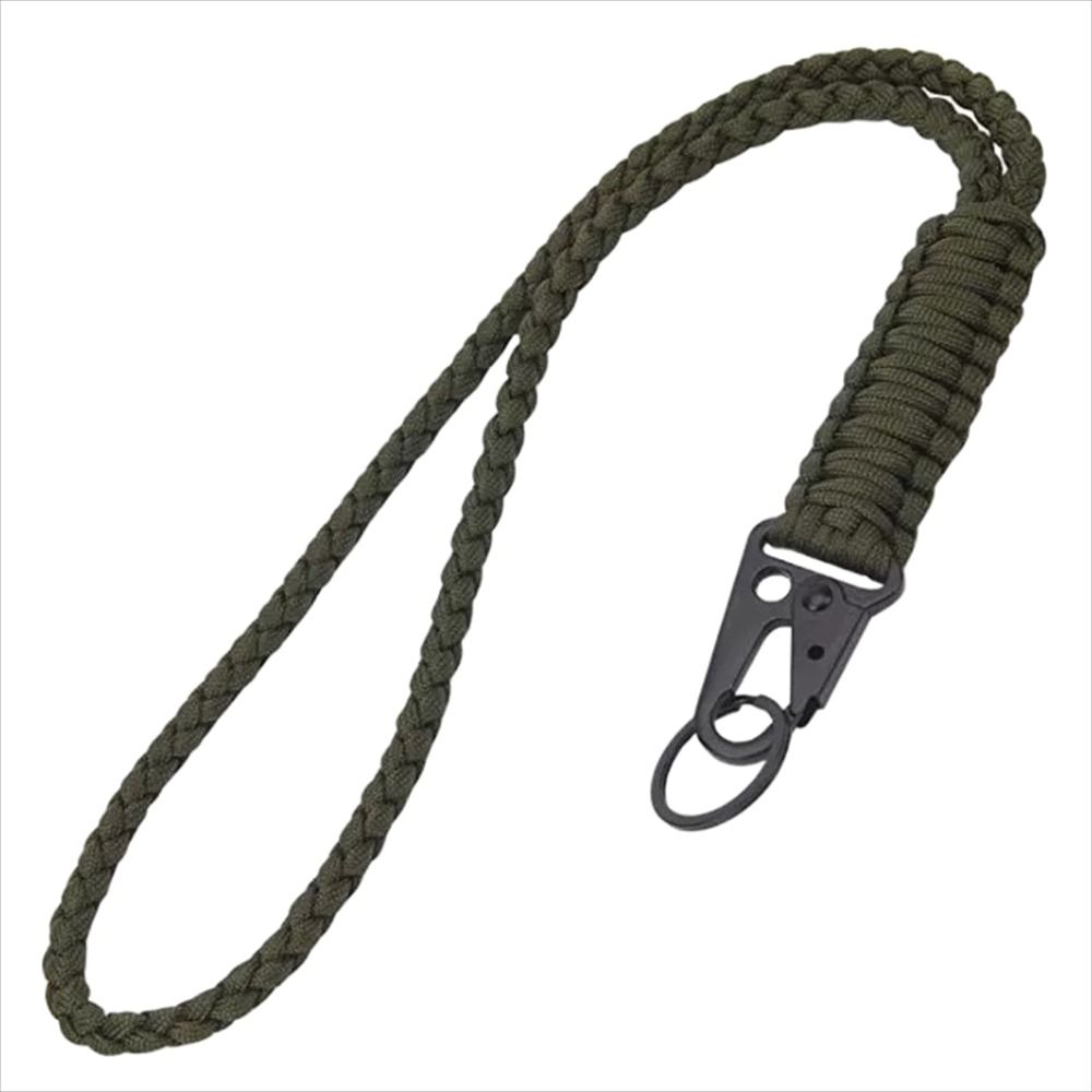 Metal Clip Paracord Neck Lanyard Parachute Rope Umbrella Rope Keychain  Mountaineering