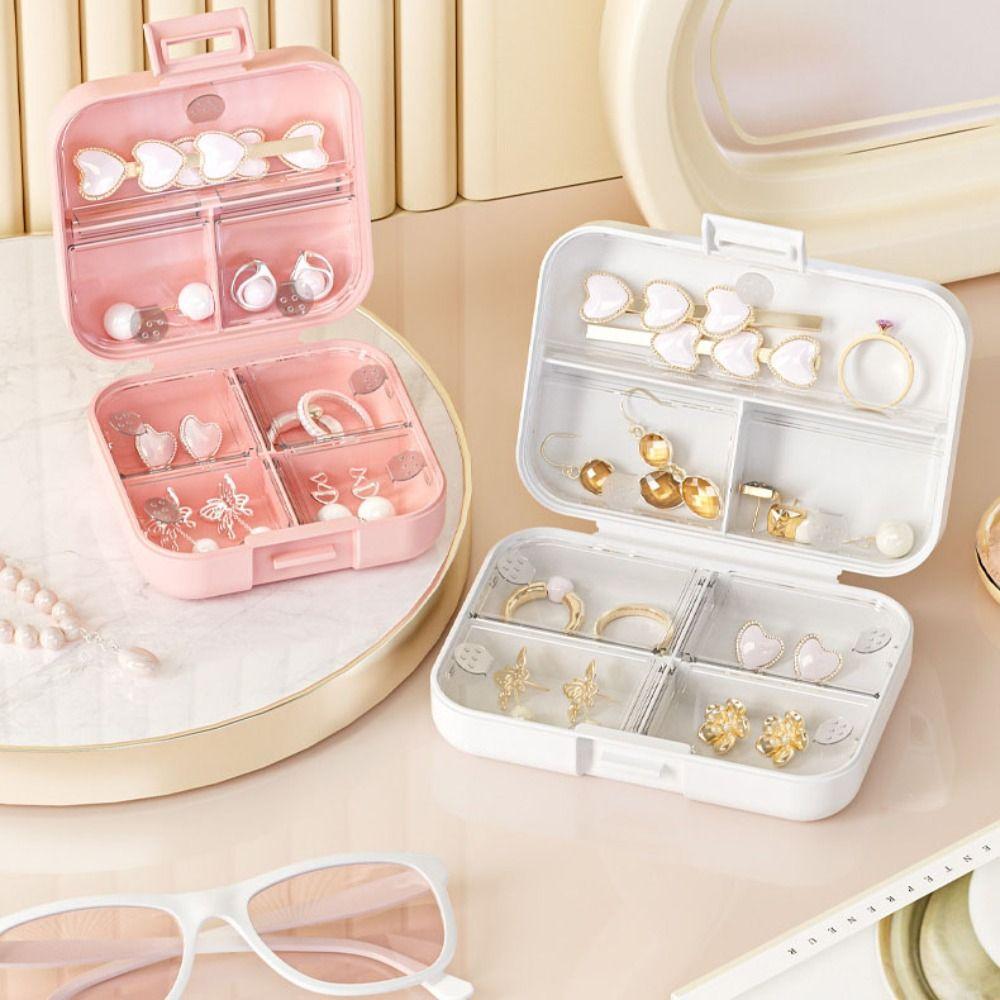 Portable Jewelry Box Mini Storage Box Durable Pill Case Earrings