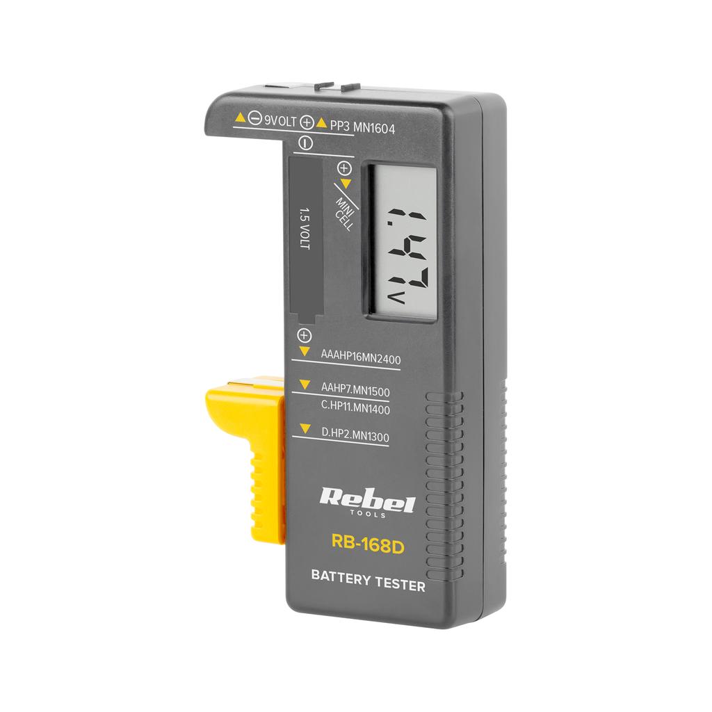 Battery Tester Digital Meter Aa Aaa R6 R9 Rebel