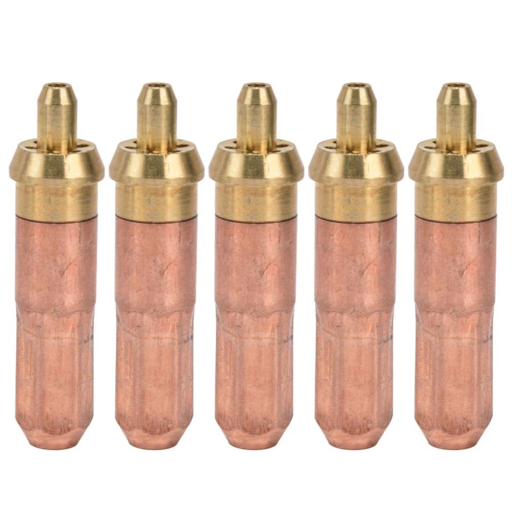 5pcs Plum Ring Propane Cutting Tip Set 73mm Length Torch Consumables  Oxygen And Gas Cutting