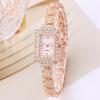 New Women's Watches Fashion Simple Square Watch Women Small Bracelet Watch Diamond Set Women Quartz Watch Relogio Feminino Clock