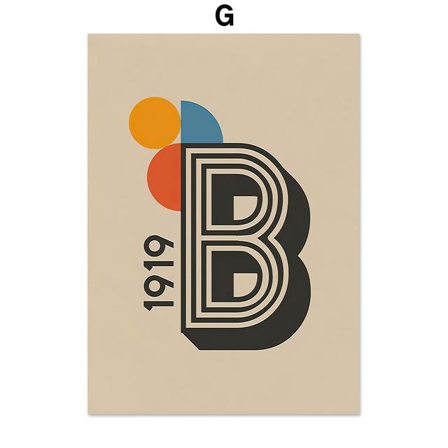 Баухауз Геометрические линии Солнце Море Современный абстрактный скандинавский настенный художественный постер и принты холст картины для декора гостиной