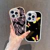 LZ4 Butterfly art design мягкий чехол для телефона Samsung S24 Ultra S23 Plus S21 FE A16 A54 A52 A06 Infinix Hot 40 30i защита объектива противоударный чехол