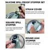 4pcs Leak Prevention Tumbler Accessories Silicone Leak Stopper Plug  For Stanley Cup