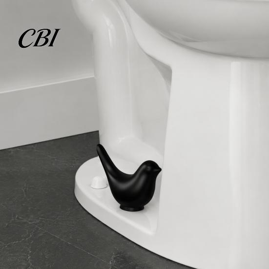 Decorative Ceramic Toilet Accessory 2PCS Bird Screw Covers, Bolt Caps, Modern Anti Slip Cover Style Universal Fit Caps for Home Bathroom Renovation