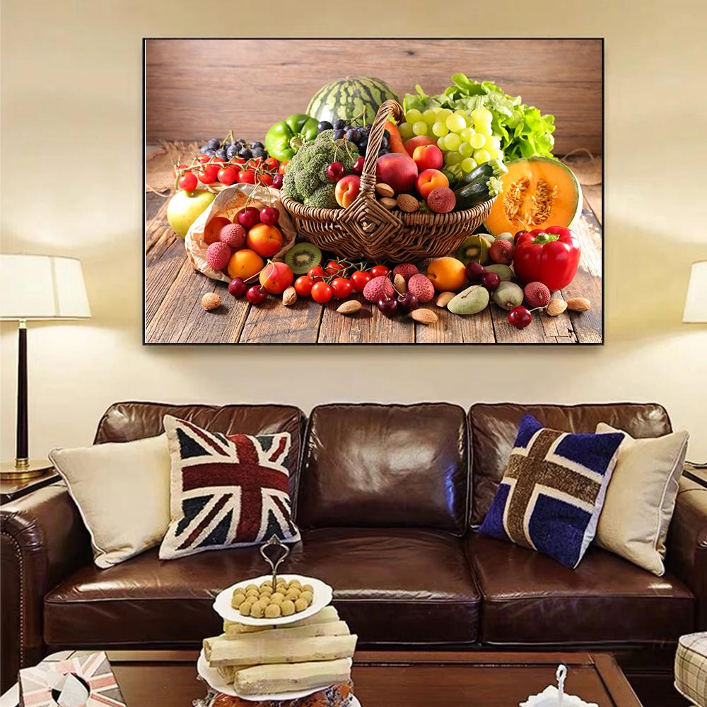 Exquisite Fruits and Vegetables Kitchenware HD Posters and Prints Modern Canvas Painting Wall Art KTY